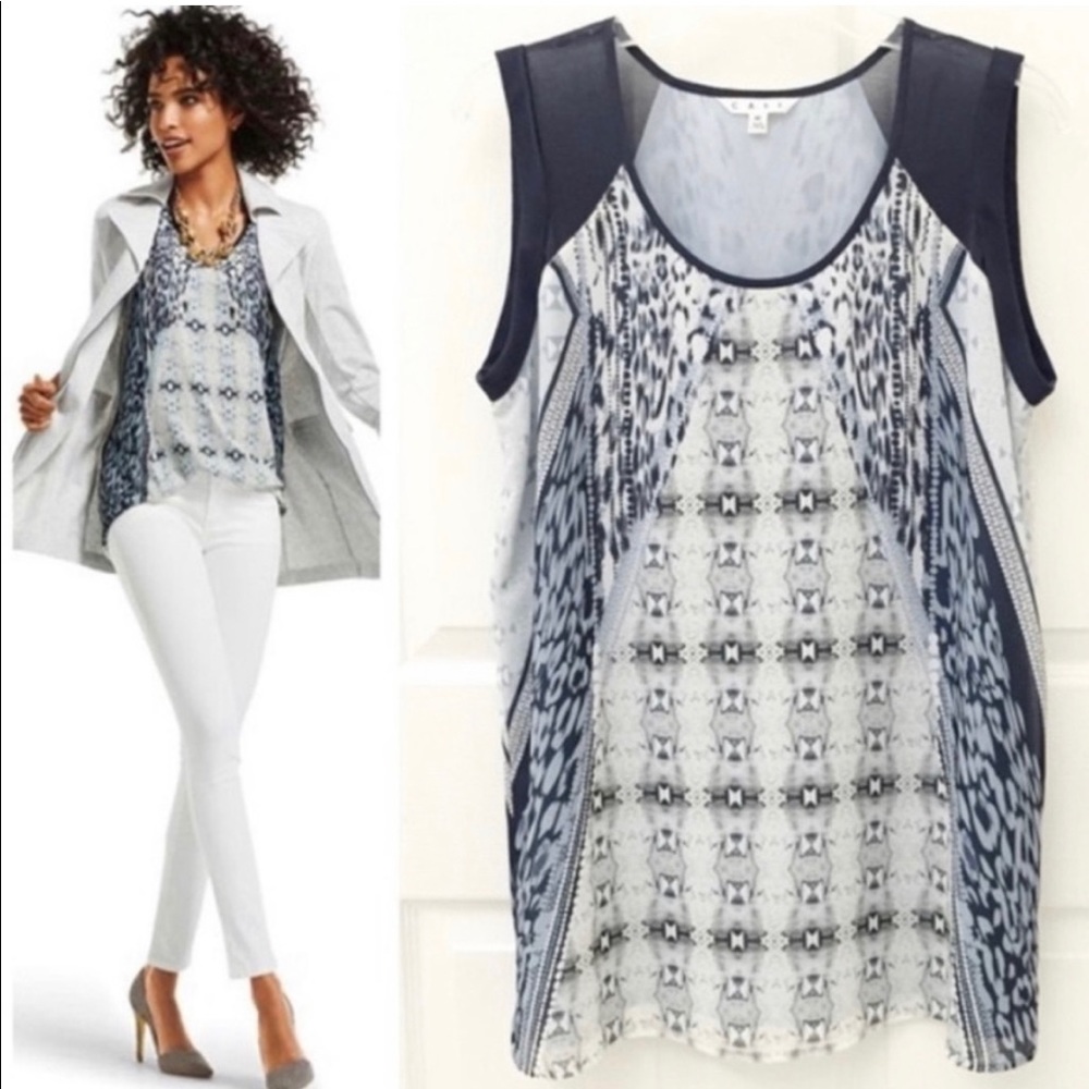 Cabi Mix Print Tunic #253 (M) - image 1